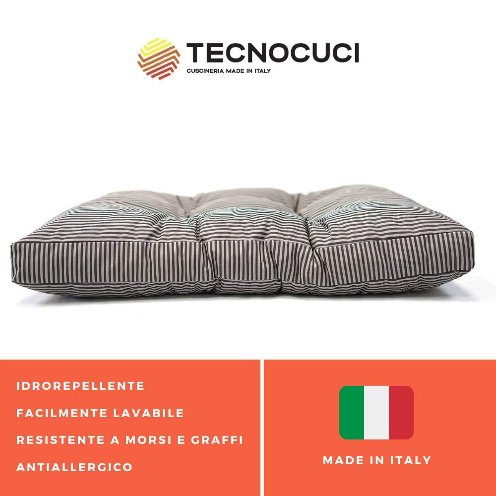 TECNOCUCI Cuscino per cani taglia media, 100% Made in Italy - Cuccia per cani interno - Facilmente lavabile