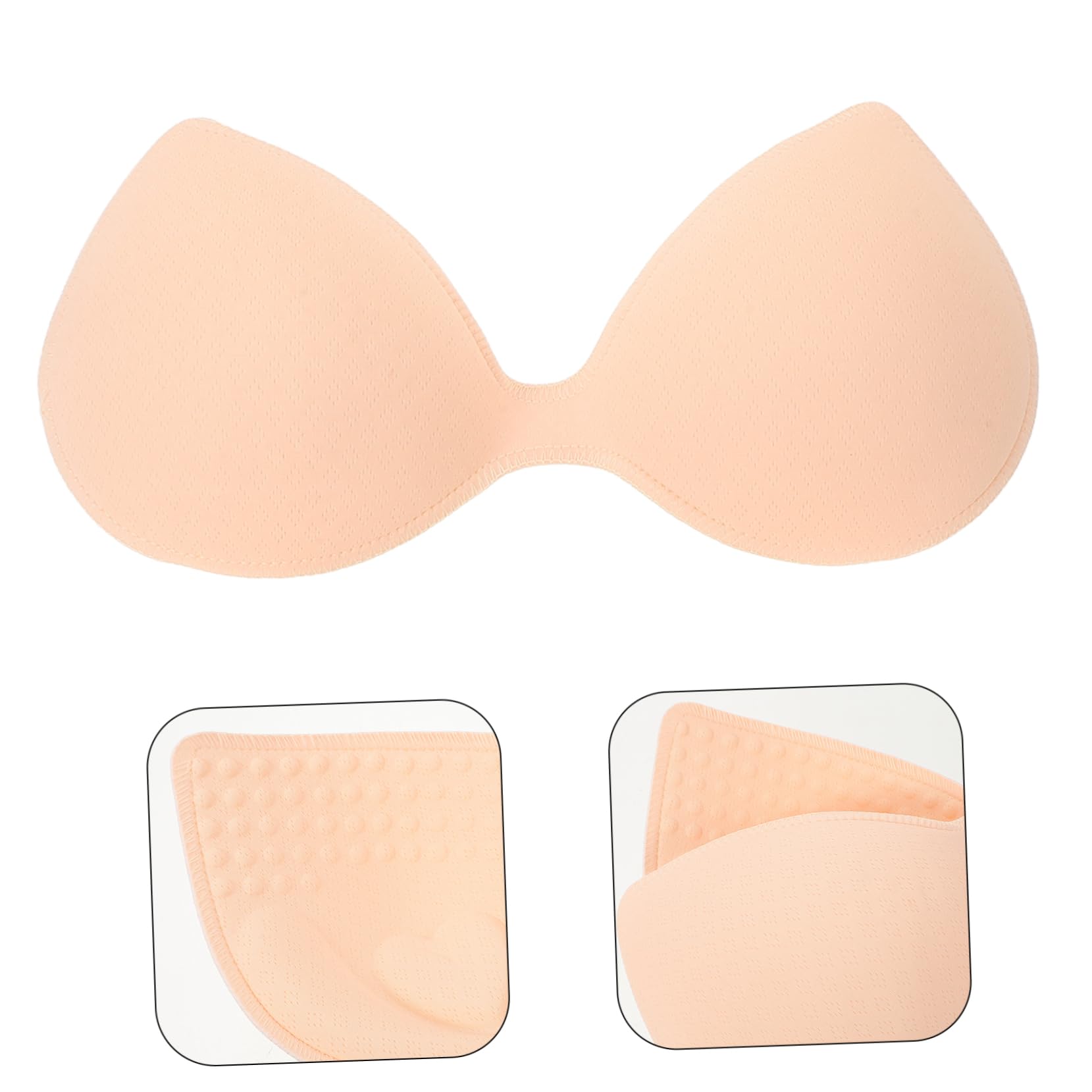 Holibanna Almohadillas Para Sujetador Deportivo Pegatinas Contenedores De Almacenamiento De Despensa Sillones Reclinables Varita Mágica Ramequines Plato Beige Esponja