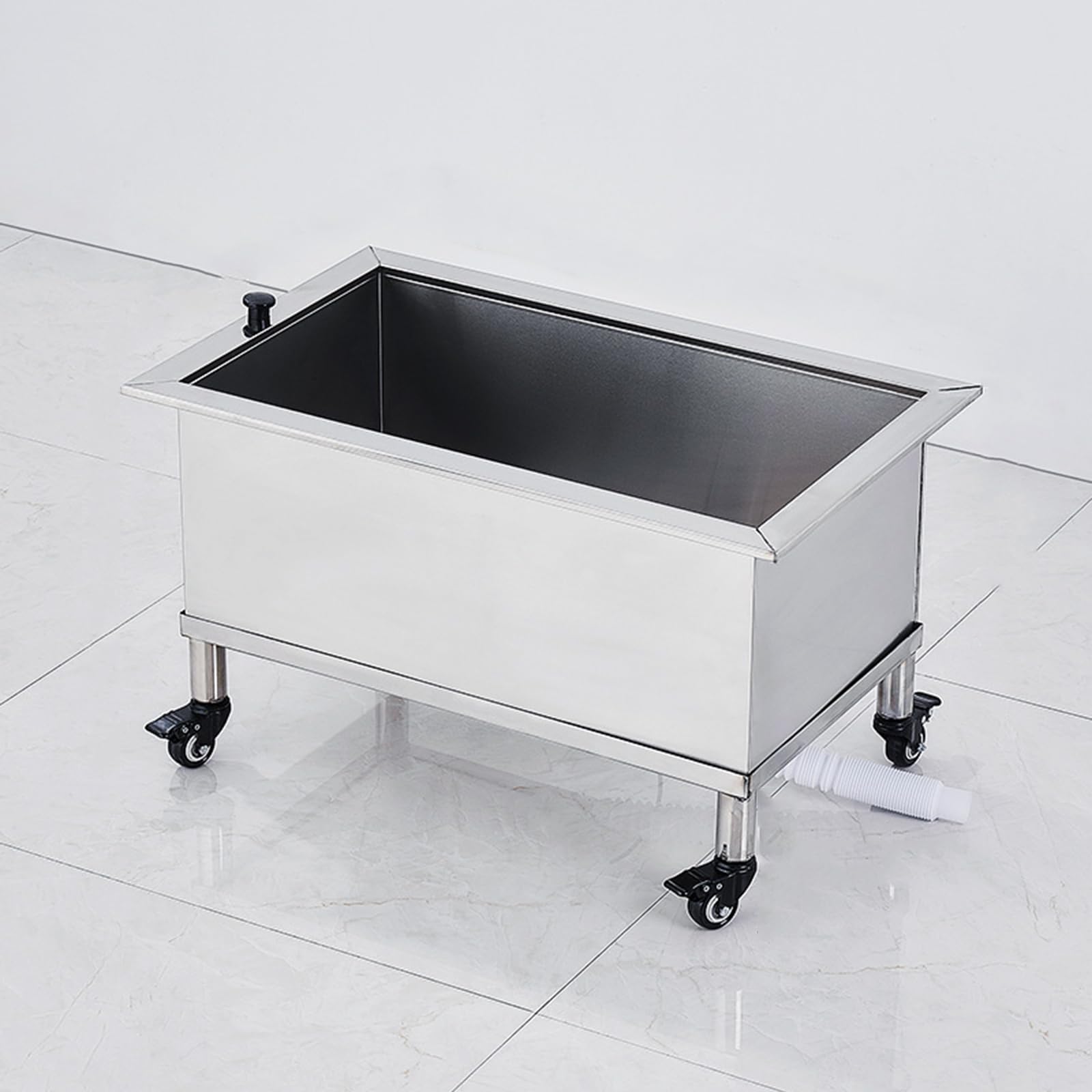 OLSKFUH Stainless Steel Floor Mount Mop Sink,Commercial Floor Mop Sink With Deep Basin,Stainless Steel Mop Sink,Mop Service Basin,For Restaurant, Kitchen, Laundry, Garage,