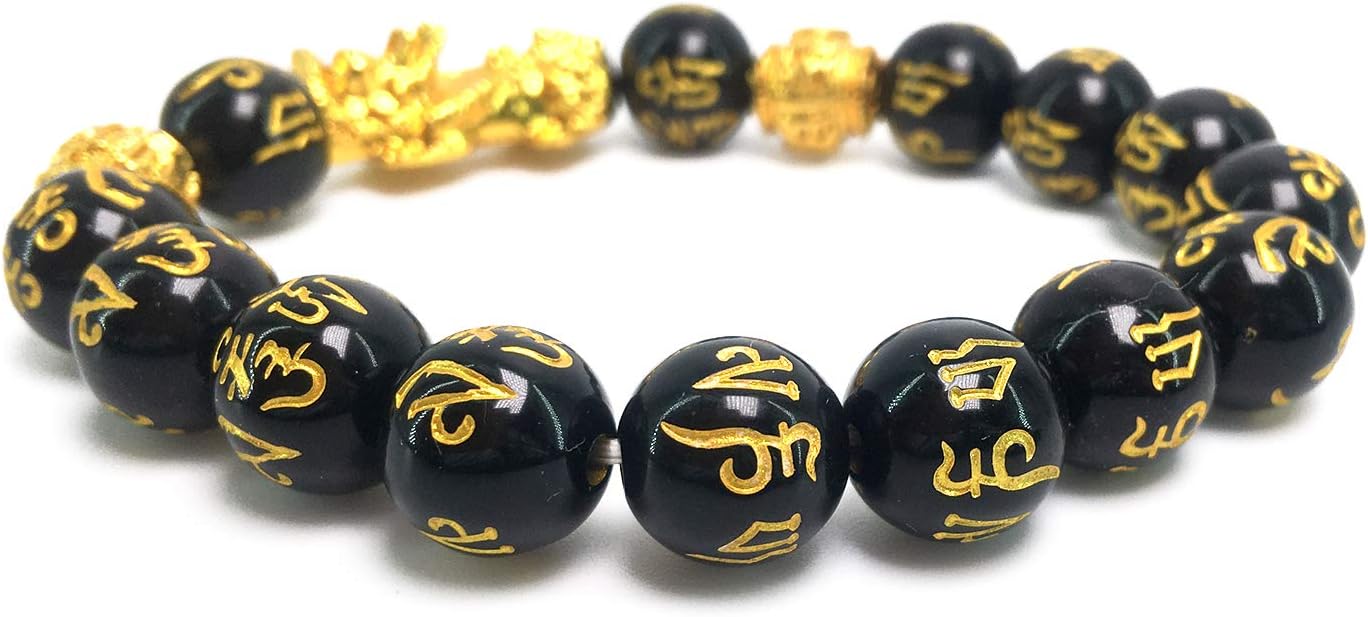 Black Obsidian Wealth Bracelet, 2 Pcs Pi Xiu Bracelet Good Luck Bracelets for Women Men Attract Wealth Money Jewelry - Image 7