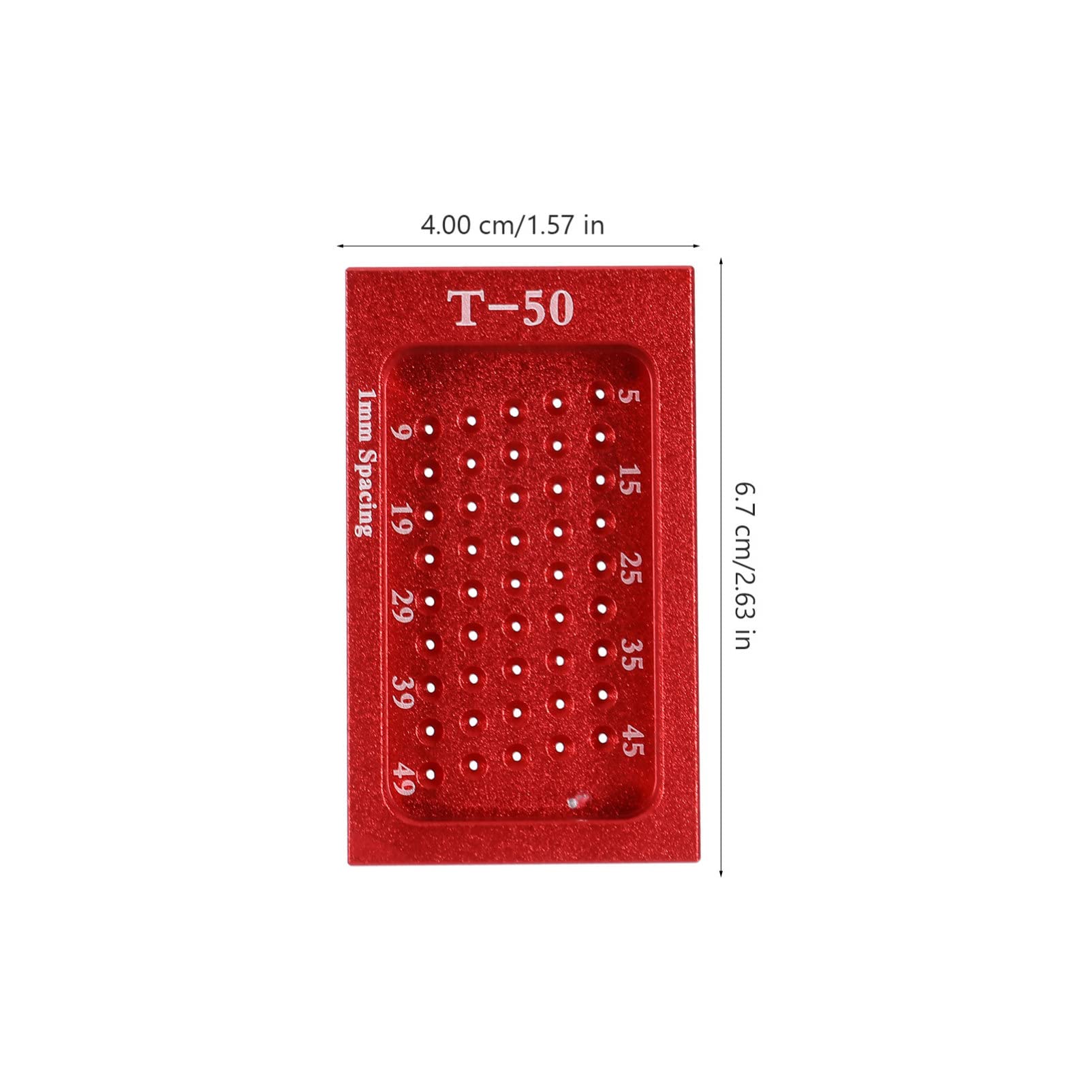 jojofuny 2pezzi Righello Per Marcatura Strumento Di Misurazione Per Falegname Rosso Utensile Di Precisione Per Progetti Di Falegnameria e Posizionamento