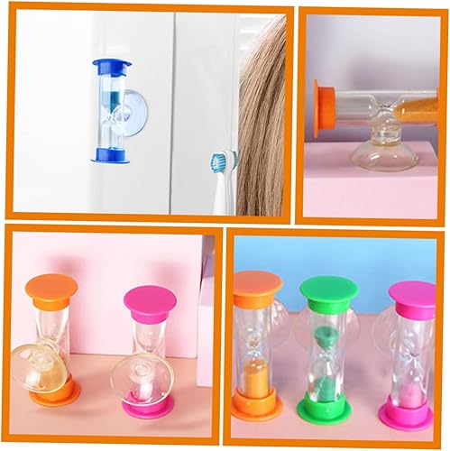 Miniatura 9 de KJHBV 4pcs cepillo de dientes arena temporizador arena reloj pequeño temporizador temporizador para profesores herramienta de gestión del tiempo
