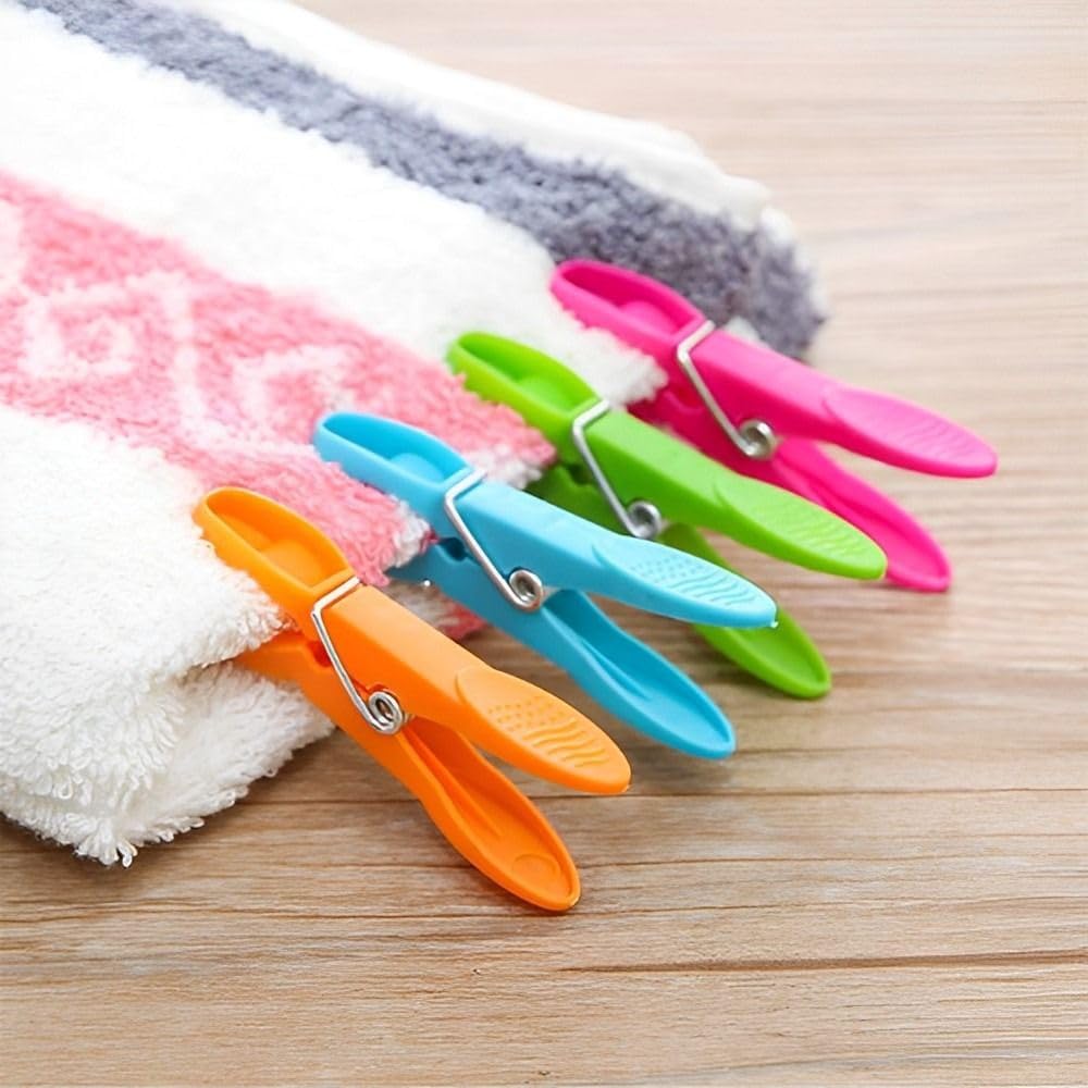 48Pcs Colorful Plastic Clothespins,Heavy Duty Laundry Clothespins,Mini Air-Drying Clothing Clips Set,Small Colored Clothes Pegs for Towel Food Package