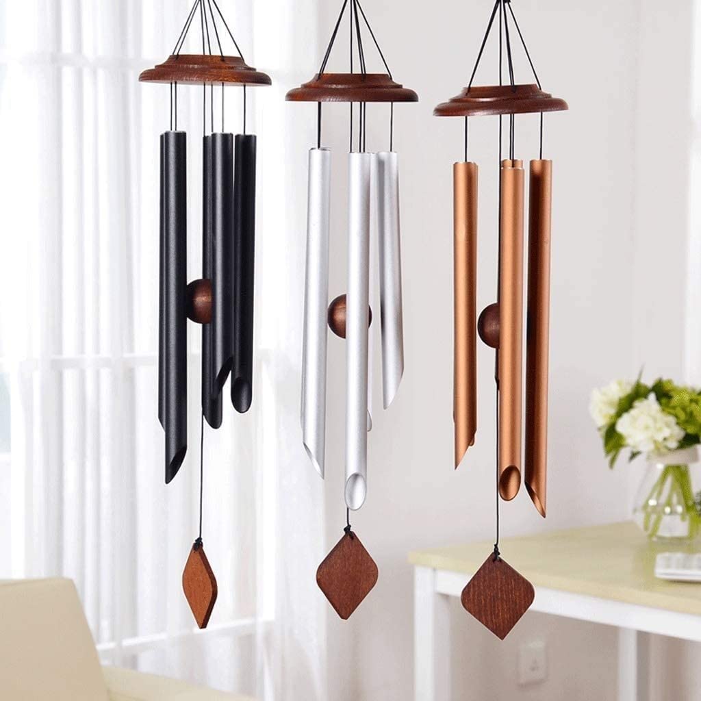 Carillon a Vent pour Maison 5 Tubes En Alliage Carillon Éolien Cloches Windbell Porte Tenture Murale Décor À La Fois Dans Le Jardin, La Cour, La Terrasse, La Décoration De La Maison Décoration Intérie