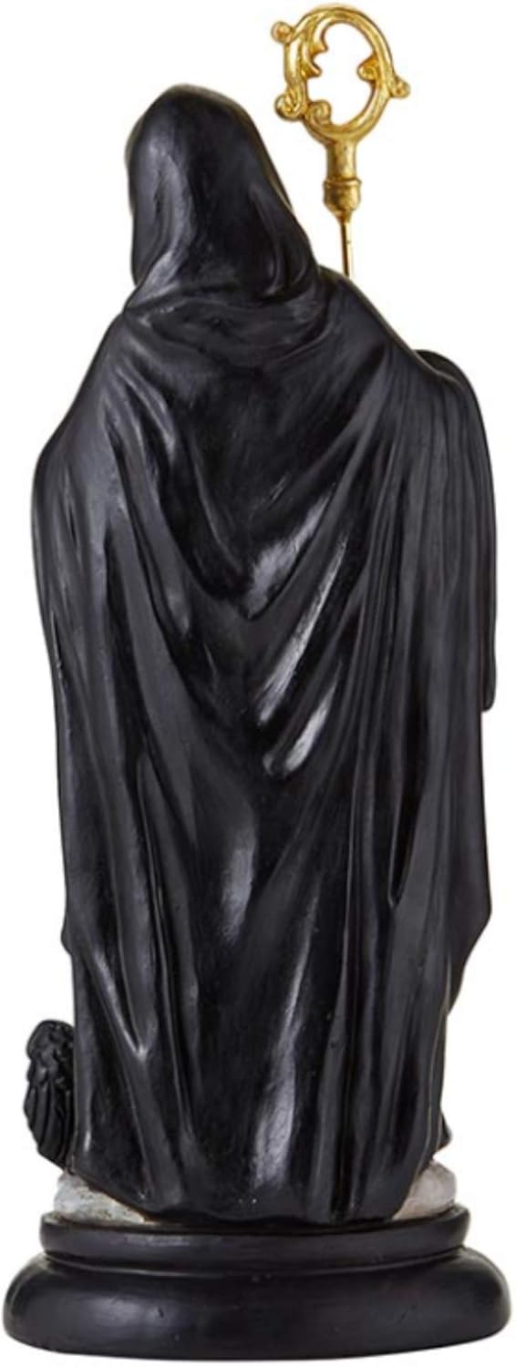 Christian Brands St. Benedict Statue for Home Decor, Shelf and Mantle Decoration, Saint Figurine Holding Bible and Crozier, Religious Gift 8 Inches - Image 2