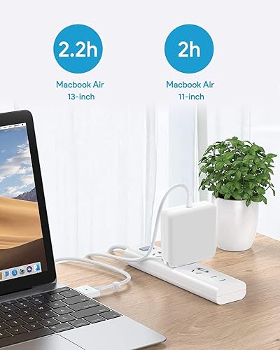Miniatura 6 de Cargador de aire para Mac Book, cargador magnético Mag2 para portátil de 45 W, apto para Mac Book Air de 11 pulgadas y 13 pulgadas después de