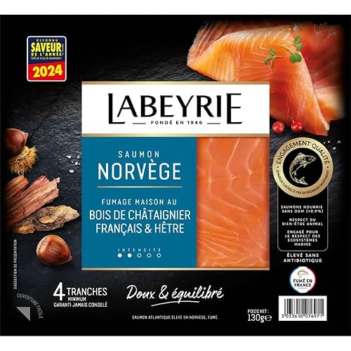 LABEYRIE Saumon fumé de Norvège 130 g