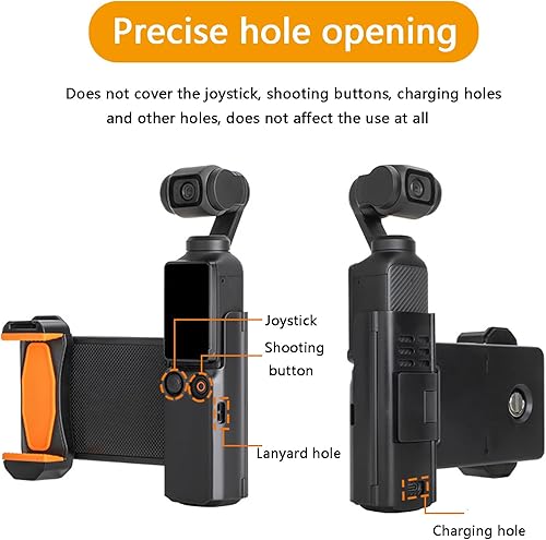 Miniatura 8 de Soporte de teléfono para DJI OSMO Pocket 3 Cámara Soporte de teléfono celular Adaptador de trípode Clip de teléfono Accesorios de expansión con