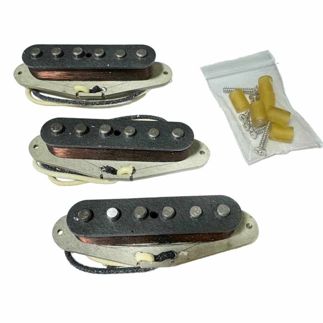 ヴィンテージスペック 65～66年風 手巻きピックアップ　グレイボビン　ブラック Amazon.co.jp: ヴィンテージスペック 6566年風 手巻き