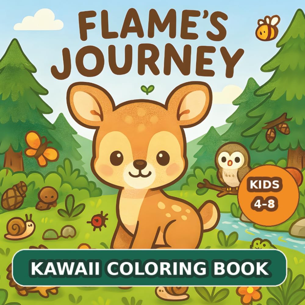 FLAME'S JOURNEY: A tender journey through seasons, emotions, and nature to color with your heart