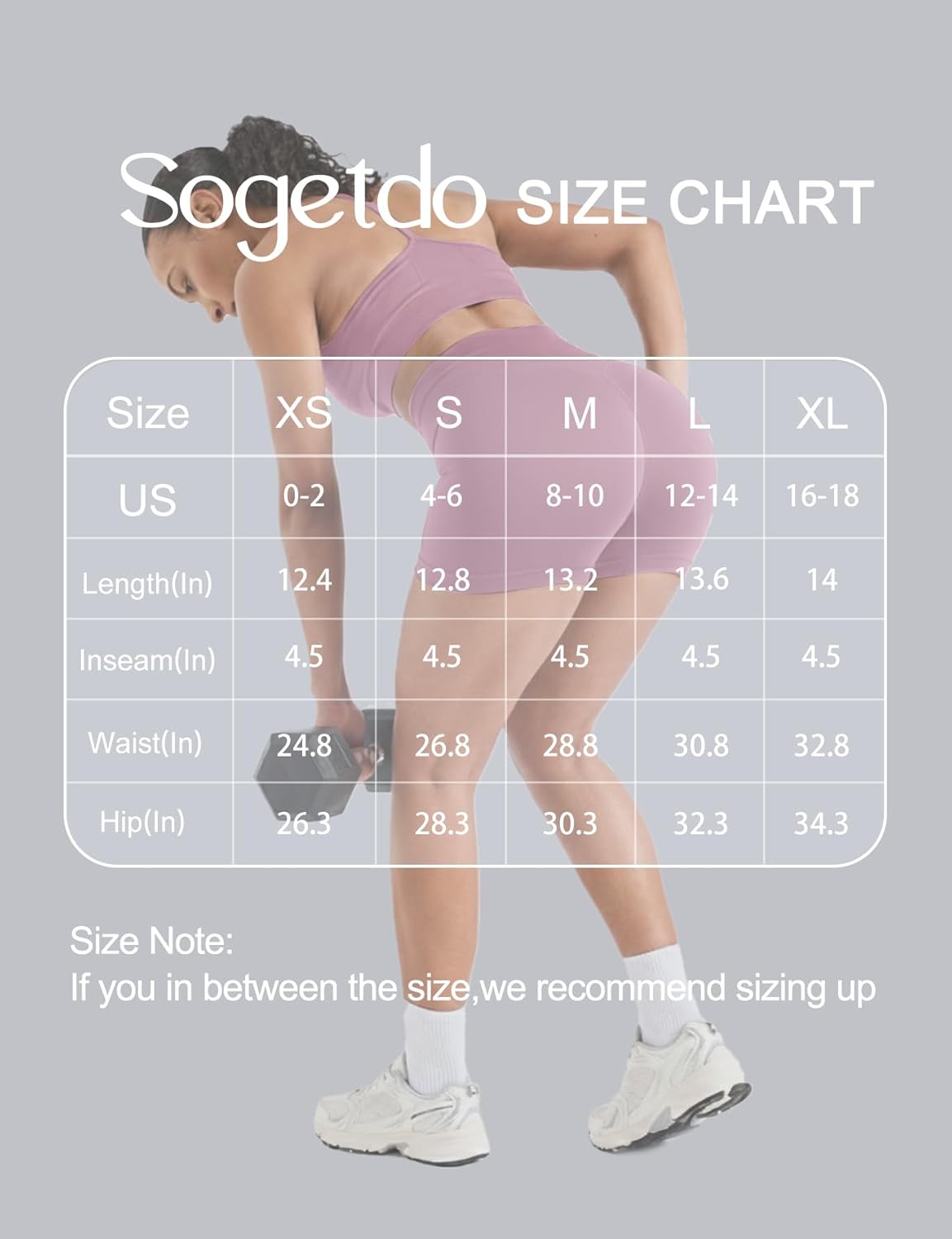 Sogetdo High Waisted Biker Shorts for Women Hidden Scrunch Butt No Front Seam 4.5 Inches Workout Gym Athletic Yoga Shorts