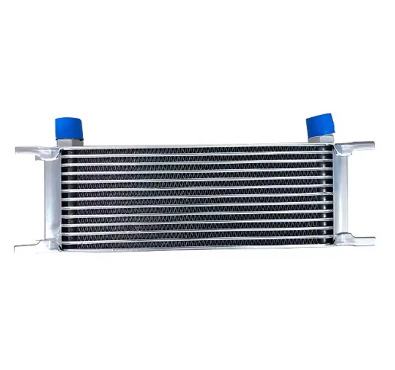 Filtro aria cabina Radiatore olio universale in alluminio NERO argento 13 file AN8 filtro abitacolo(Silver)