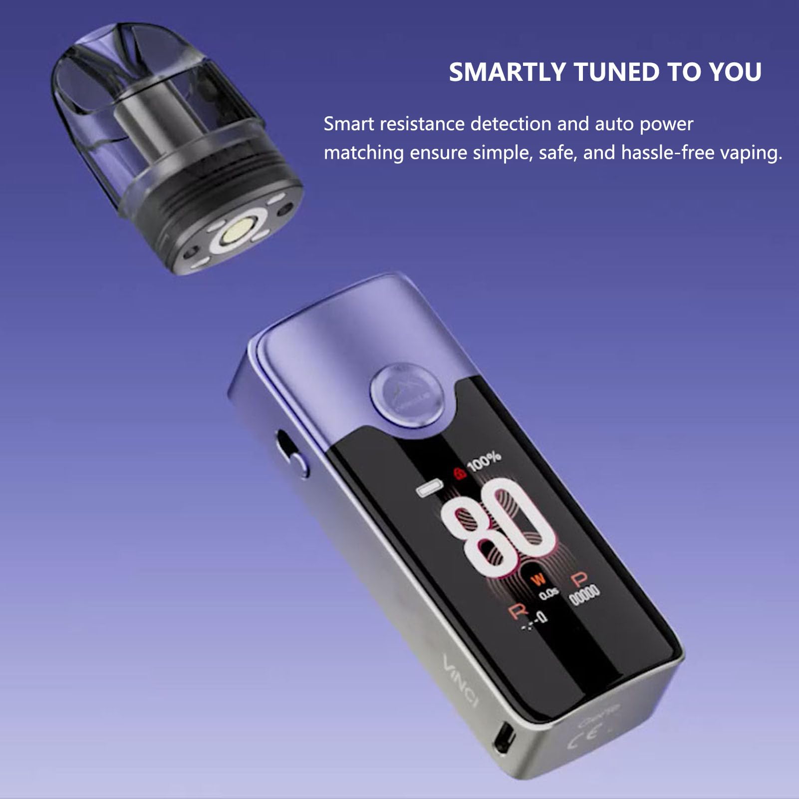 geekvape aegis solo 3 istruzioni For VOOPOO Kit Vinci E80 Batteria 3000 mAh | Grigio metallico main image 1