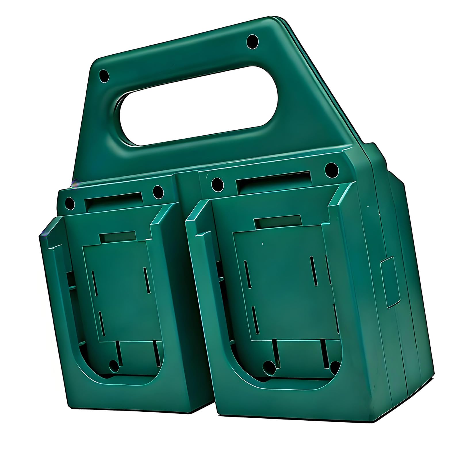 Tsophreniq Green Professional Battery Storage Stand Handheld For 18V 14.4V Batteries Tool Case Storage Workshop Accessories Professional Tool Accessory