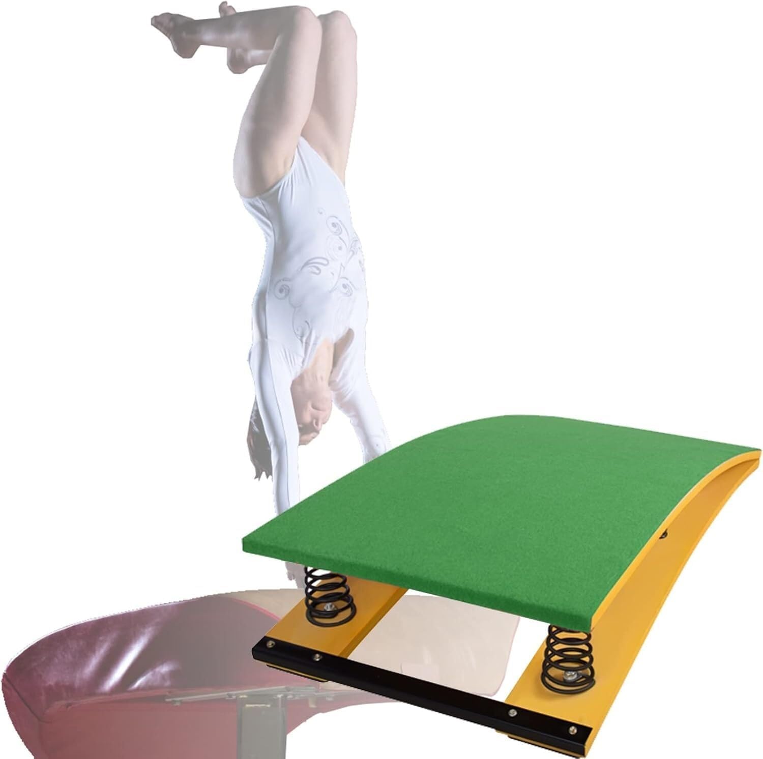 High Jump Spring Board Gymnastics Junior Springboard for Kids Thickened Wooden Sport Equipment for Practice Dismount Landings Obstacle Courses Ergonomic Safe Spring Floor Landing practice art project