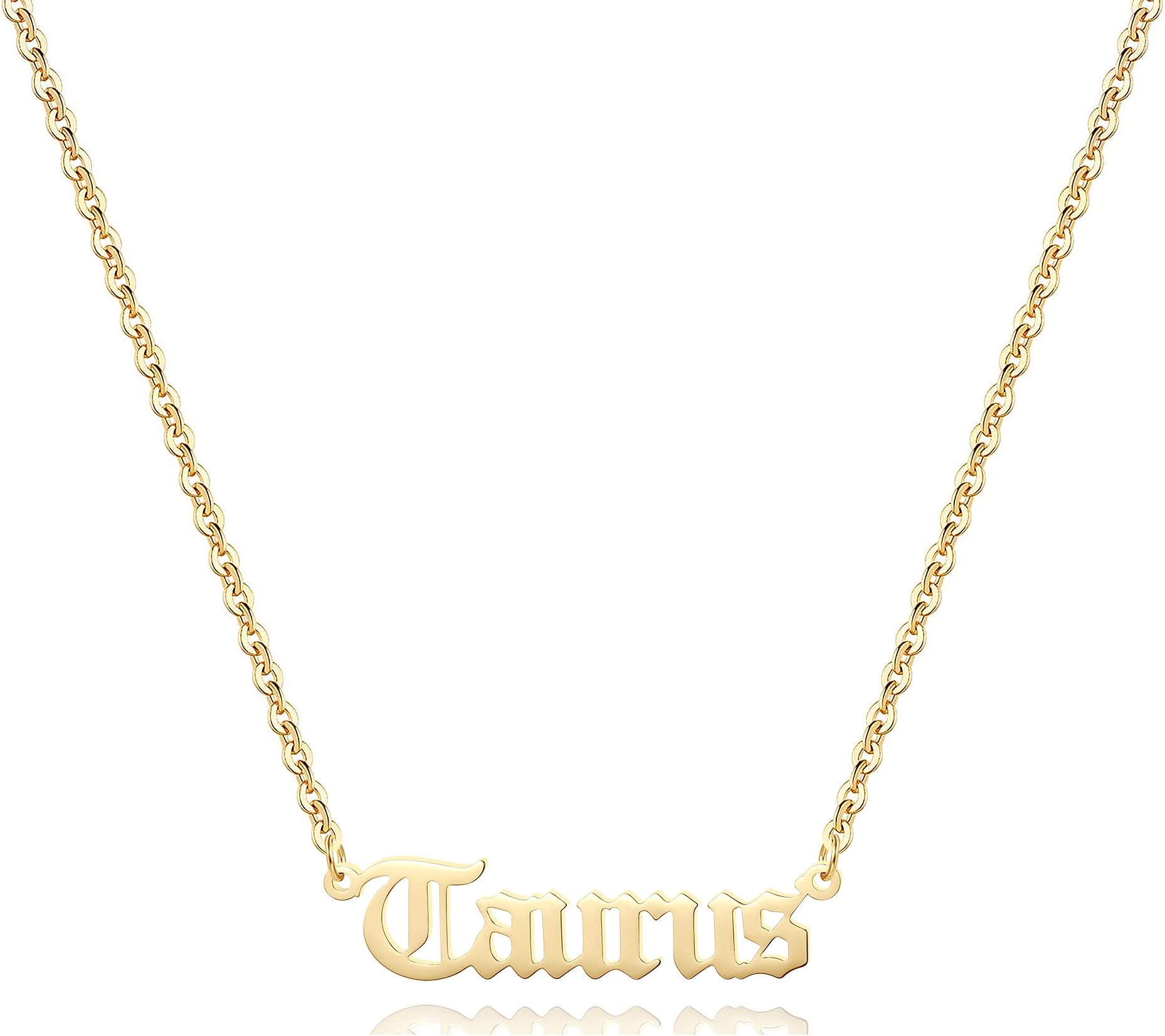 18K Gold Plated Astrology Necklace for Women Jewelry,12 Zodiac Pendant Horoscope Constellations Necklace