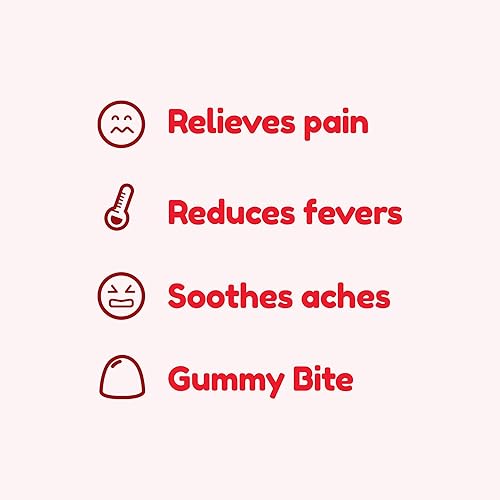 Miniatura 8 de DrKids - Gomitas para el dolor y la fiebre para niños, acetaminofeno, libres de , compatibles con viajes (24 unidades)