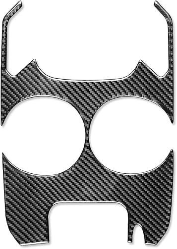 Miniatura 3 de Newsmarts LHD Consola central de fibra de carbono para cambio de taza de agua, panel de almacenamiento de repuesto para Ford Mondeo 2013 2014 2015