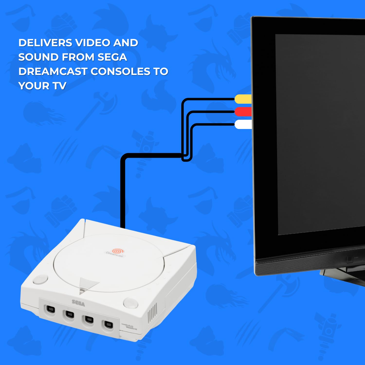 Amazon.com: Old Skool Sega Dreamcast AvCable Audio/Video Composite