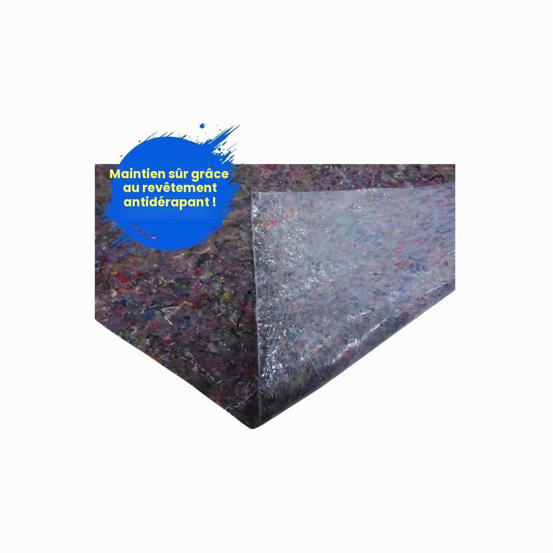 DEFACTO Non-tissé de peintre 50m x 1m - 180g Non-tissé de couverture de peintre 50m², Non-tissé antidérapant avec revêtement PE antidérapant, Protection de surface pour peintres et rouleau non-tissé