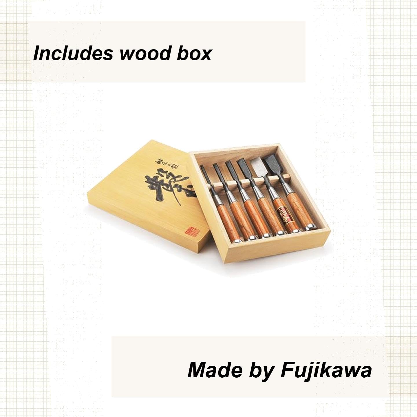 FUJI （富士）　６本セット販売 Fugikawa Chisel Set, 6-Piece - Amazon.com