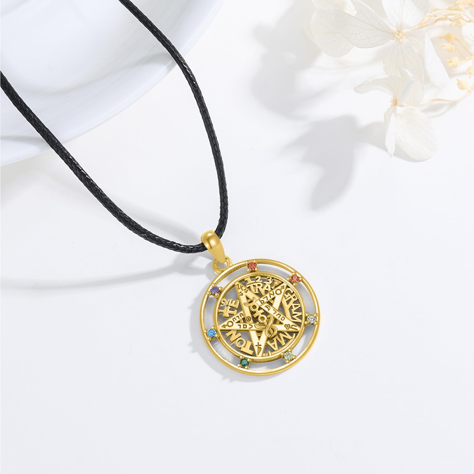 7-Chakra-Halskette für Frauen, 925er-Sterlingsilber, Yoga-Chakra-Halskette, heilende Balance-Halskette, Chakra-Geschenk, spiritueller Schmuck für Frauen und Mütter