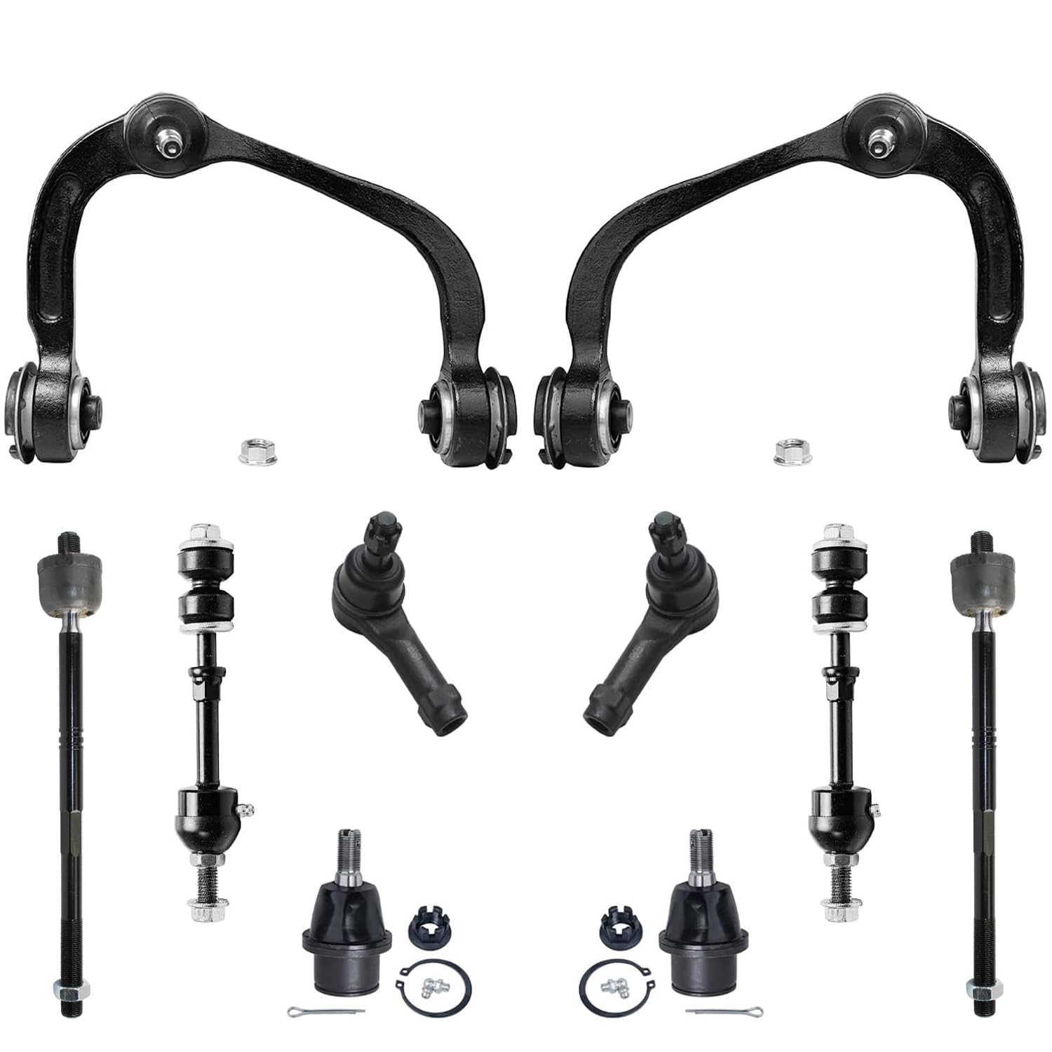 Detroit Axle - 2WD Front End 10pc Suspension Kit for 2005-2008 Ford F-150