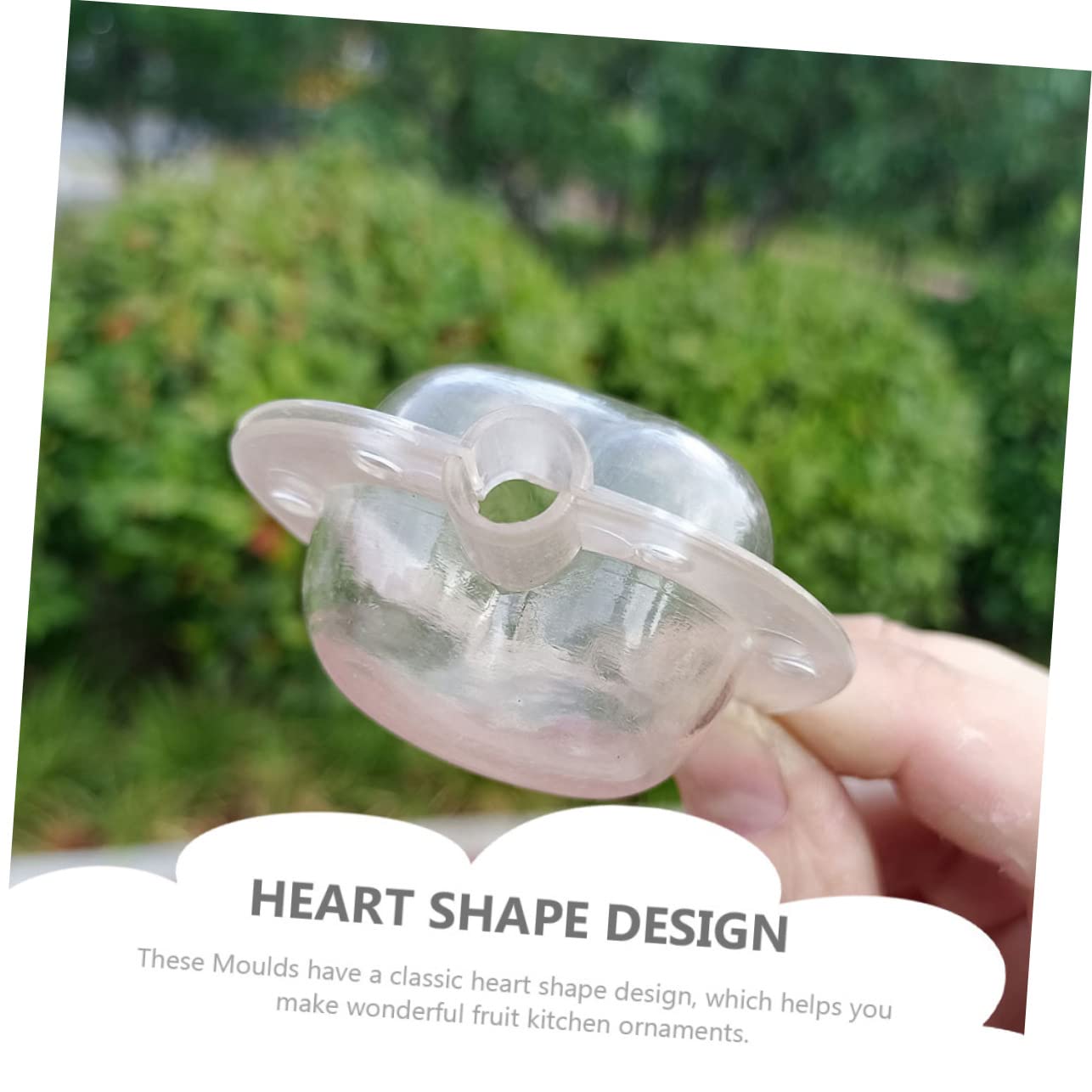 Toddmomy Molde En Forma De Corazón Fondant para Moldes Hechos A Mano Moldes Artesanales De Bricolaje De Comida De Cocina Caseros El Plastico 4 Piezas X 4
