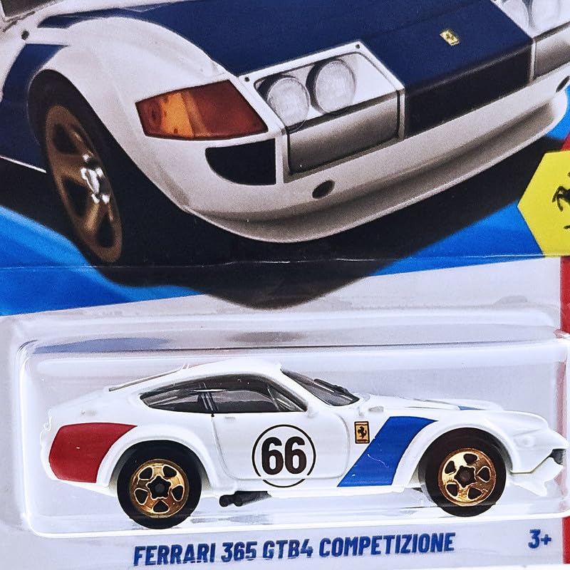 Image of Hot Wheels Ferrari 365 GTB4 Competizione Ferrari Ages 3 and Up 62 /250 (White)