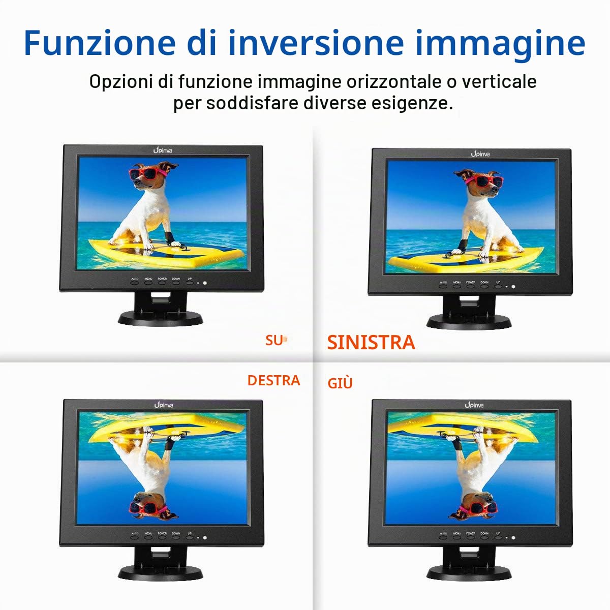 12 pollici Monitor CCTV Display Sicurezza Schermo telecamera di sicurezza Multifunzione HDMI AV BNC VGA Ingresso interfaccia USB monitor del computer Risoluzione 800x600