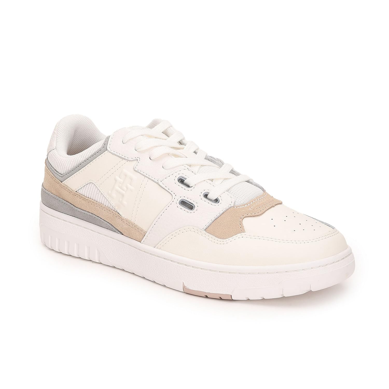 Tommy Hilfiger Leather Colorblocked Beige Men Flat Sneakers (F23HMFW114) Size- 41 (B0CKWB37SK) Amazon Price History, Amazon Price Tracker