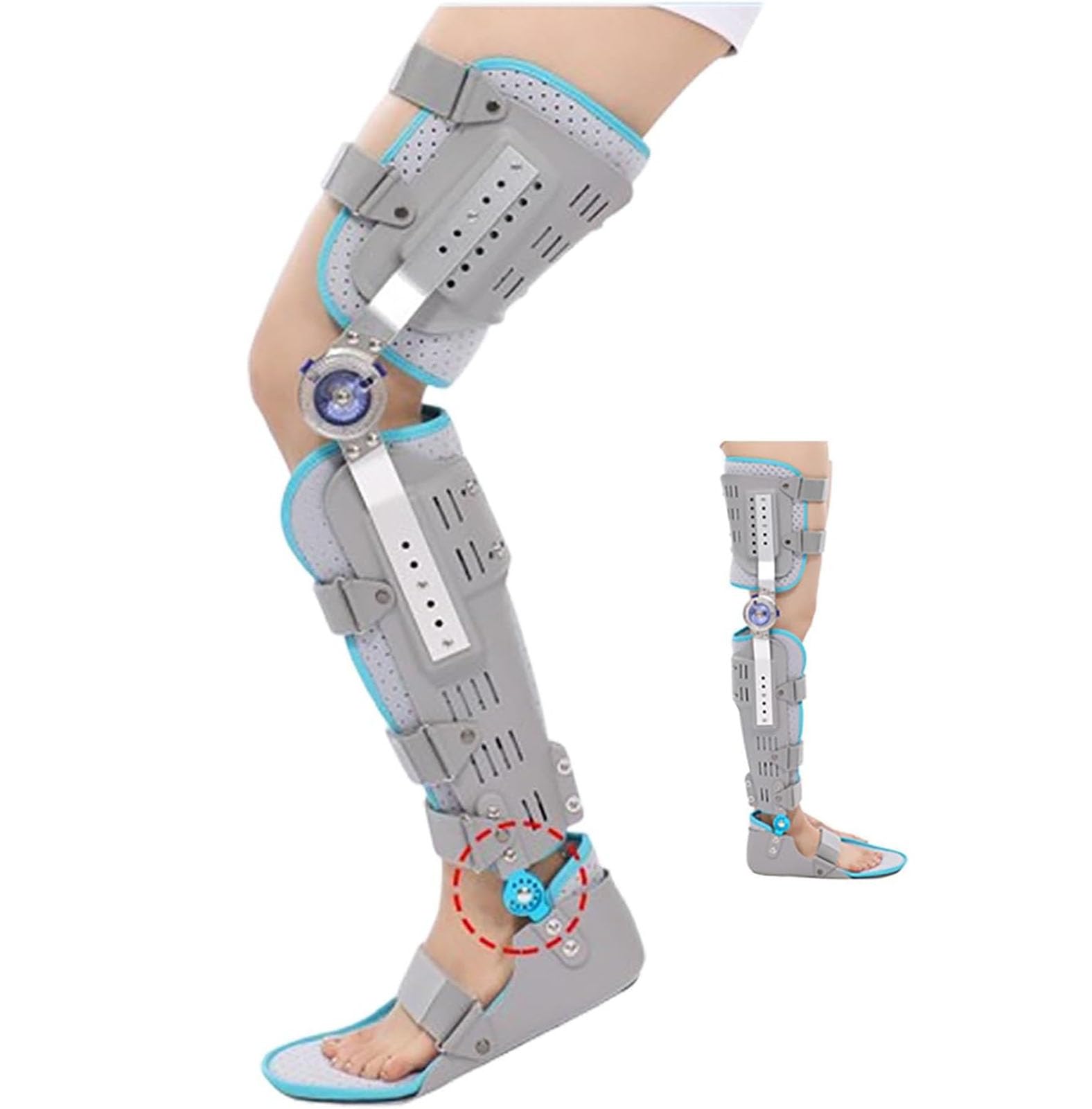 Générique Orthèse de Genou Post-opératoire réglable pour la Jambe avec Support pour la Marche,Left,S