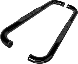 TAC TRUCK ACCESSORIES COMPANY Degraus Laterais Tac Adequados para 1997-2003 Ford F150/250Ld Cabine Regular(Incl. 04-Heritage) Caminhonete 3 "Barras Laterais Pretas Barras Nerf Trilhos de Degrau Estrib