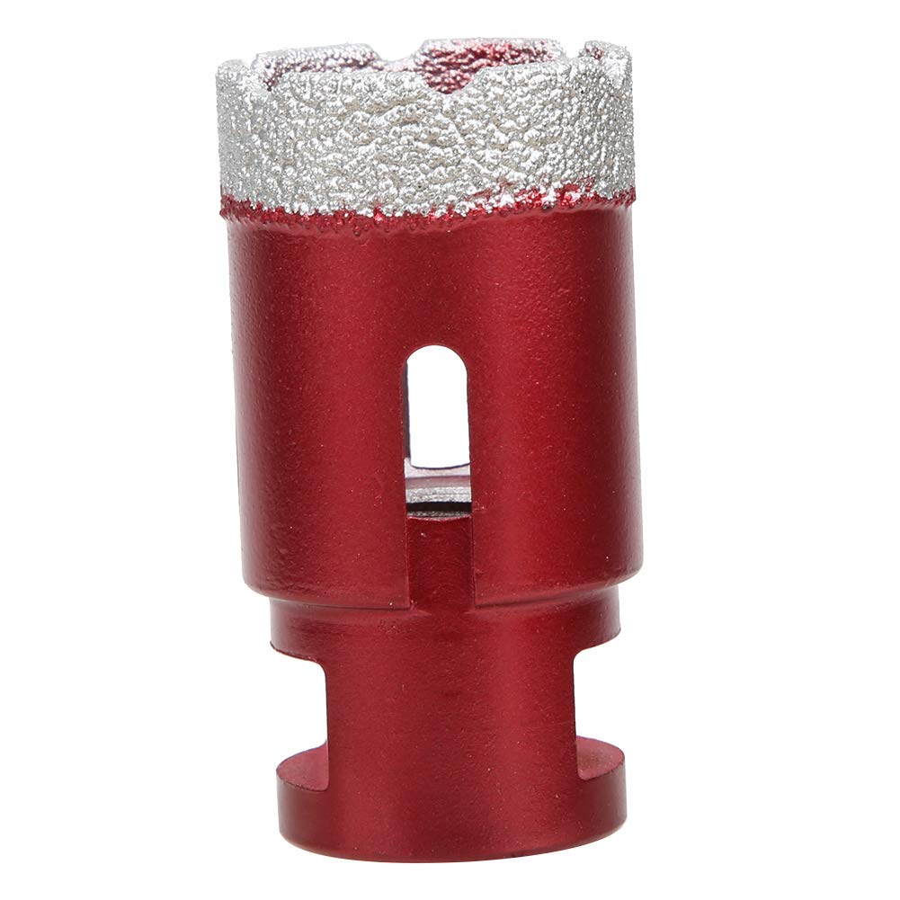 PULaif Diamond Core Drill Bit, Brazed Diamond Hole Saw Concrete Stone Ceramic Tile Marble 28-32mm M14 Angle Grinder(M14 brazing drill bit 32mm)