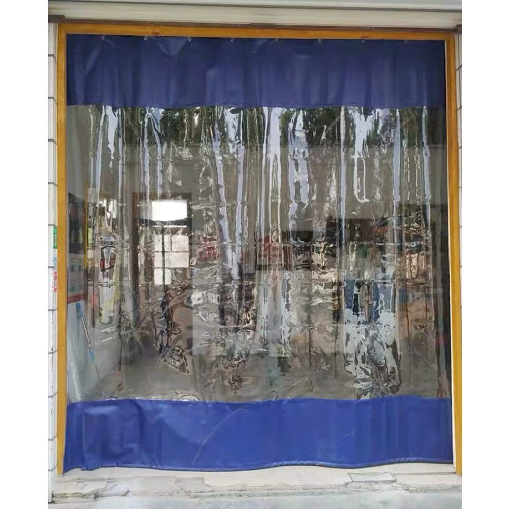 Generisch Wash Bay Gardinen, transparente, wasserdichte Vinyl-Gardinen für Terrasse, Pergola, Balkon und Gartenpavillon, 1,5 x 2,5 m (4,9 x 8,2 Fuß) – strapazierfähig, wetterfest, einfache Montage
