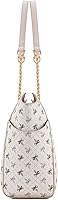 Vista 99 de Montana West Bolso de mano para mujer con asa superior con cadena Gris/Negro