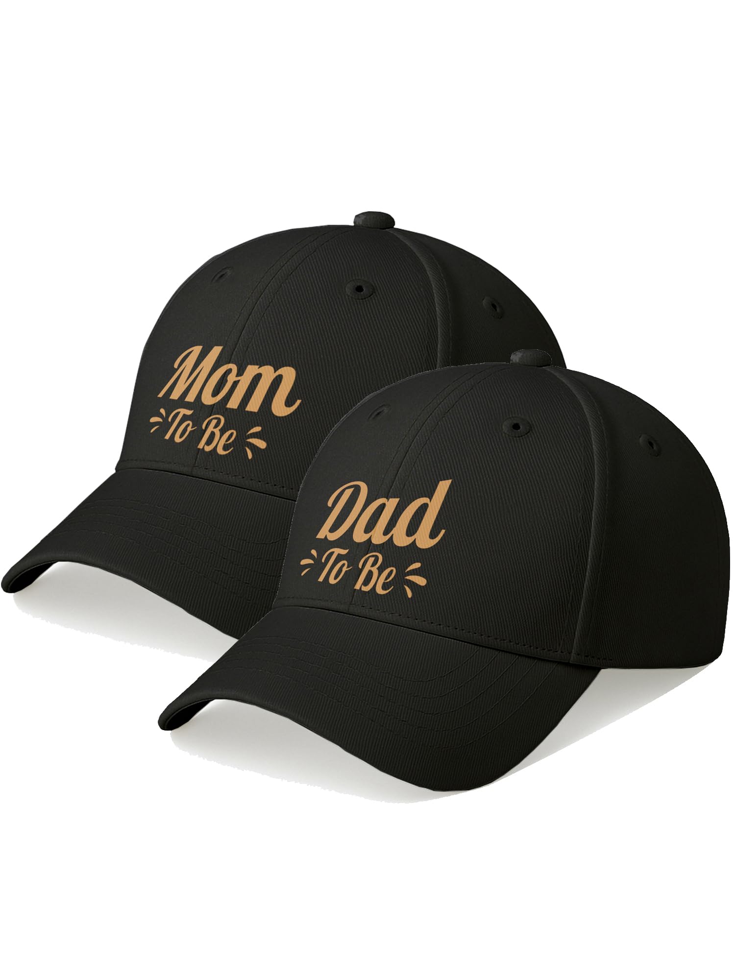 Mom & Dad to Be Caps Combo – Matching Printed Baseball Caps for Couples | Soft Cotton Adjustable Dad Hat & Mom Hat | Pregnancy Announcement, Baby Shower Gift-image-18
