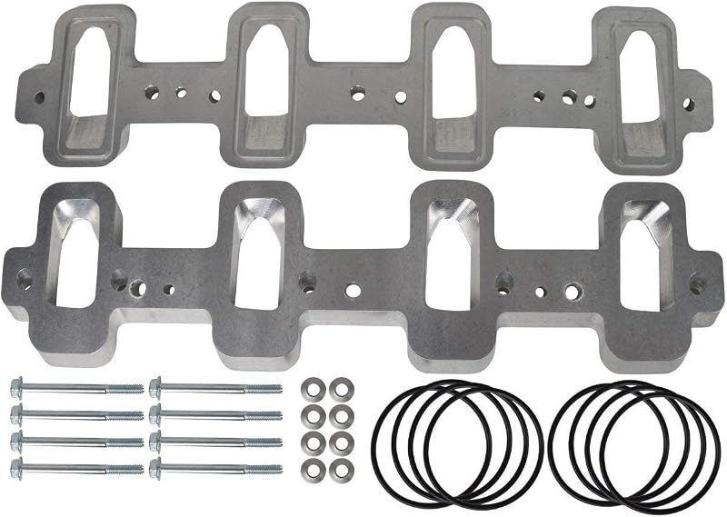 Adaptadores de coletor de admissão ICT Billet para cabeçote LS1 Cathedral Port e supercharger LS3 LSA ZL1 CTS-V – 551316