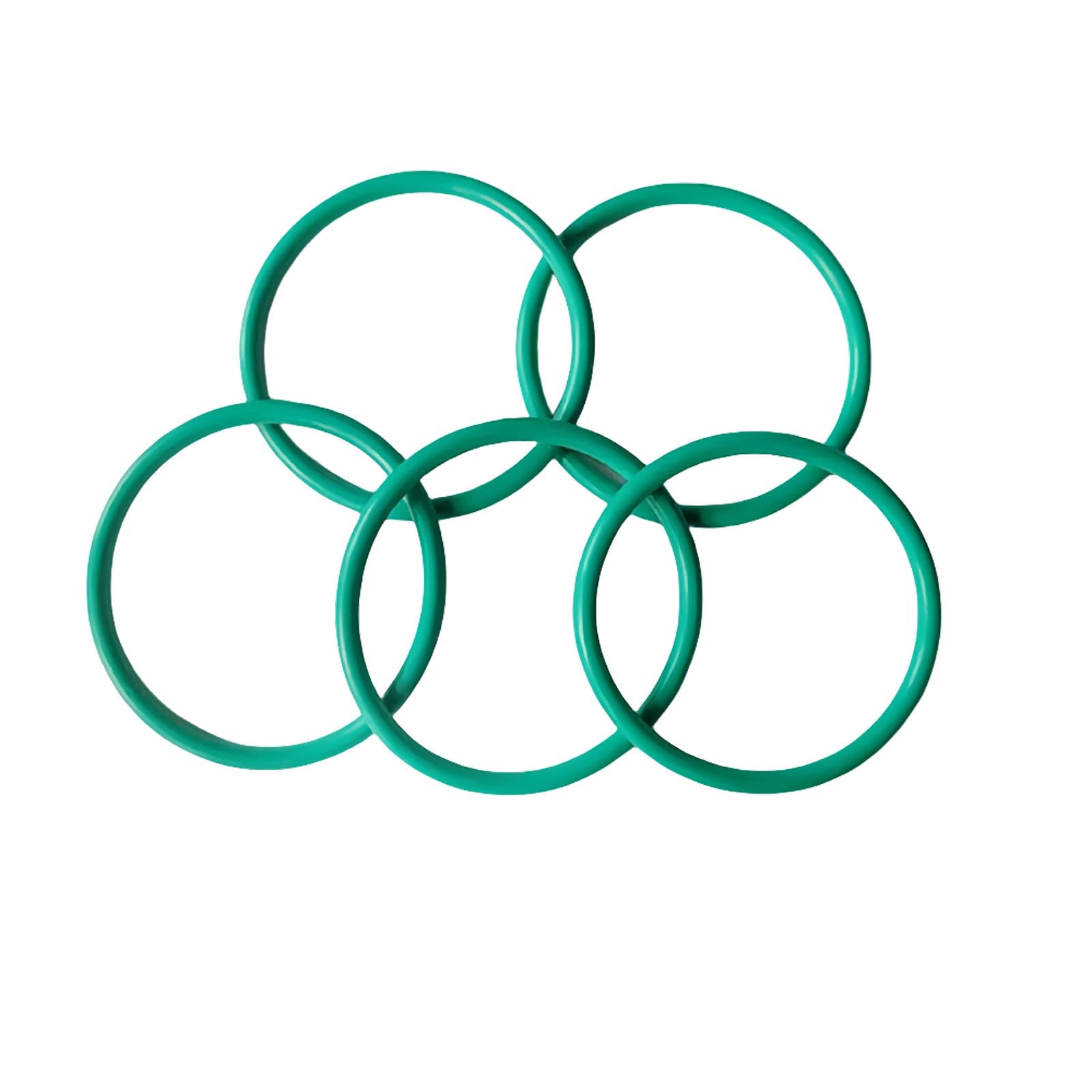 MACHSWON 50 Pcs Fluorine Rubber O-Rings Gasket Rubber Washer Round Sealing Ring 74mm OD 70mm ID 2mm Width FKM Gasket Rings Seal Grommets Green - Image 2