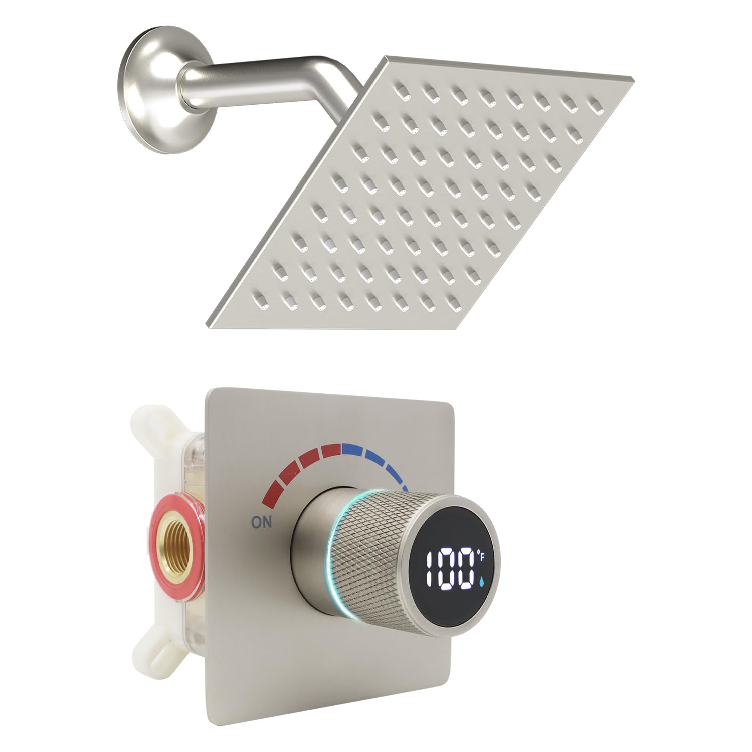 Système de douche affichage numérique et valve anti-brûlure 15,2 cm