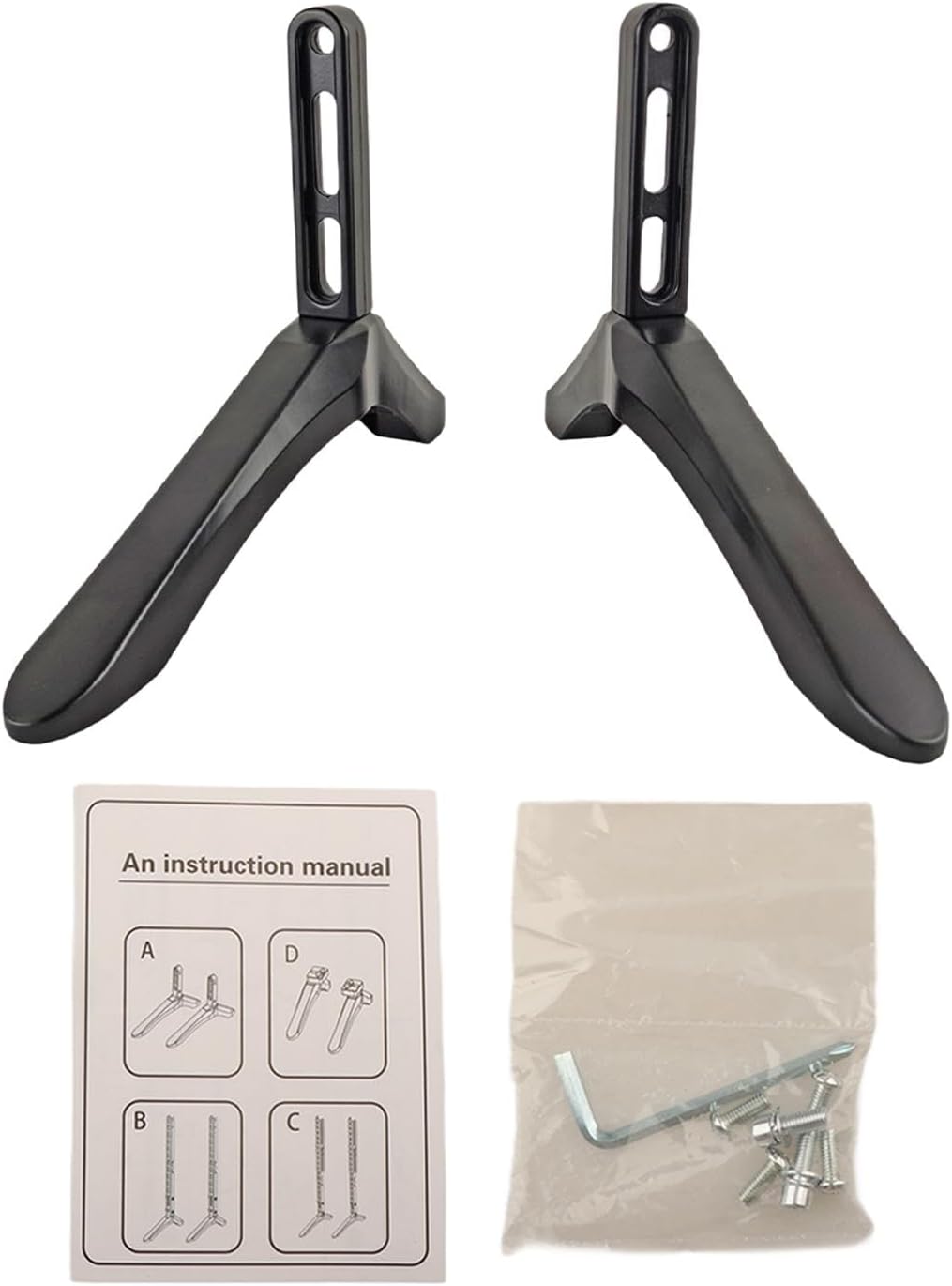 Bnf® 2Pcs Table Top Tv Stand Base for Most Tvs Anti Slip Angle Adjustable Tv Legs | Tv Mounts & Brackets | Tv Video & Audio Accessories | Tv Video & Home Audio