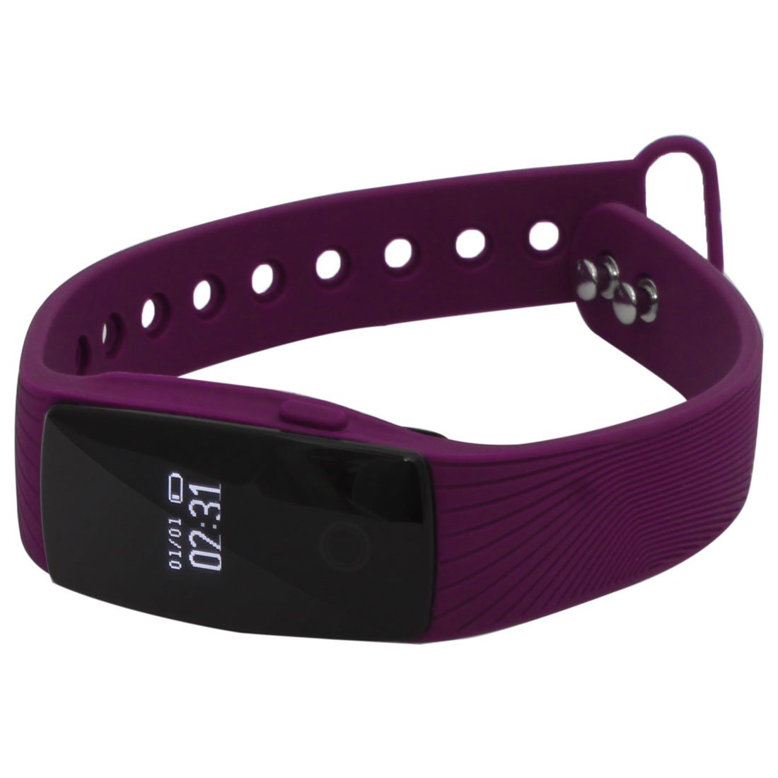 Ruilogod Sport na świeżym powietrzu Smartband Bluetooth 4.0 Monitor tętna Aktywnie fitness Find and display instruments Sleep Smart Bransoletka Fioletowy