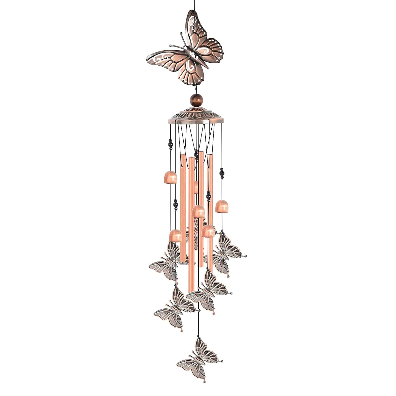 Kalttoy Multicolor Charm Sound Butterfly Windchimes Additional Ornamentation Good Meaning Windchime Hanging Ornamentation Decorations Butterfly Windchime