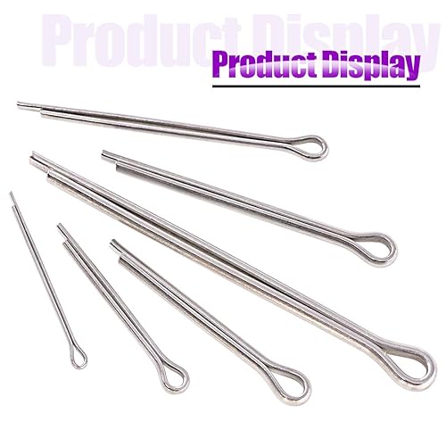 Miniatura 5 de 340 piezas de pasador de chaveta de acero inoxidable 304, kit surtido de accesorios de llaves perfecto para mecánicos automotrices reparación de