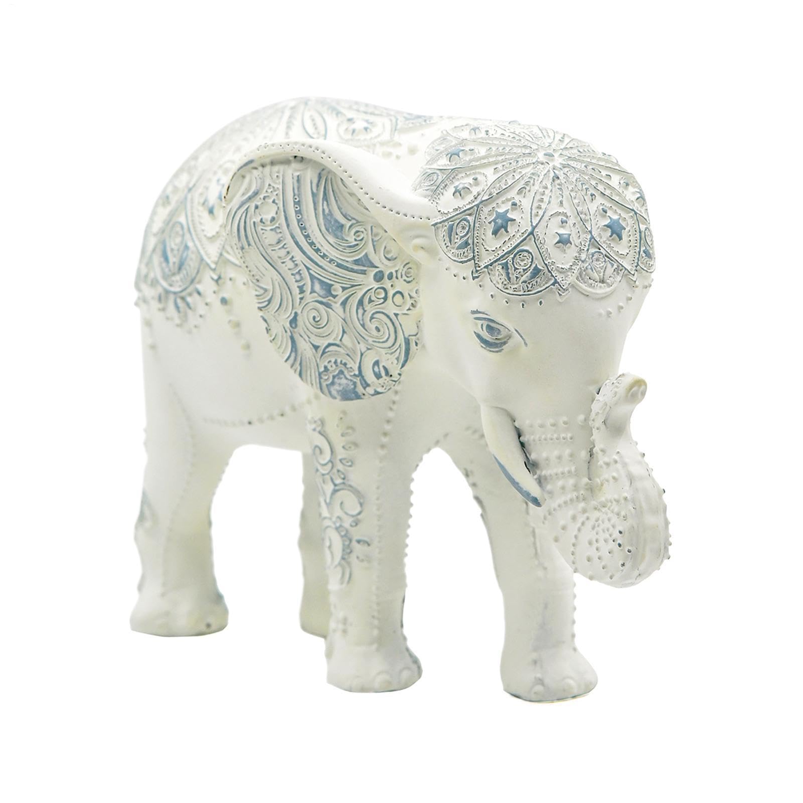 Statue éléphant décoration maison et sculpture résine de bureau
