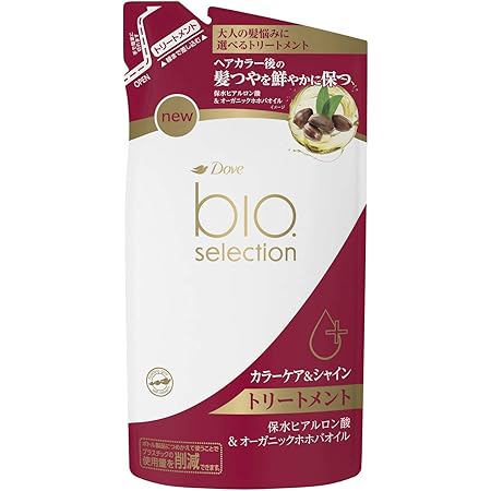 Amazon Dove ダヴ バイオセレクション エイジングケア 色落ち ヘアカラー カラーケア シャイン トリートメント つめかえ用 340g Dove ダヴ ヘアトリートメント 通販