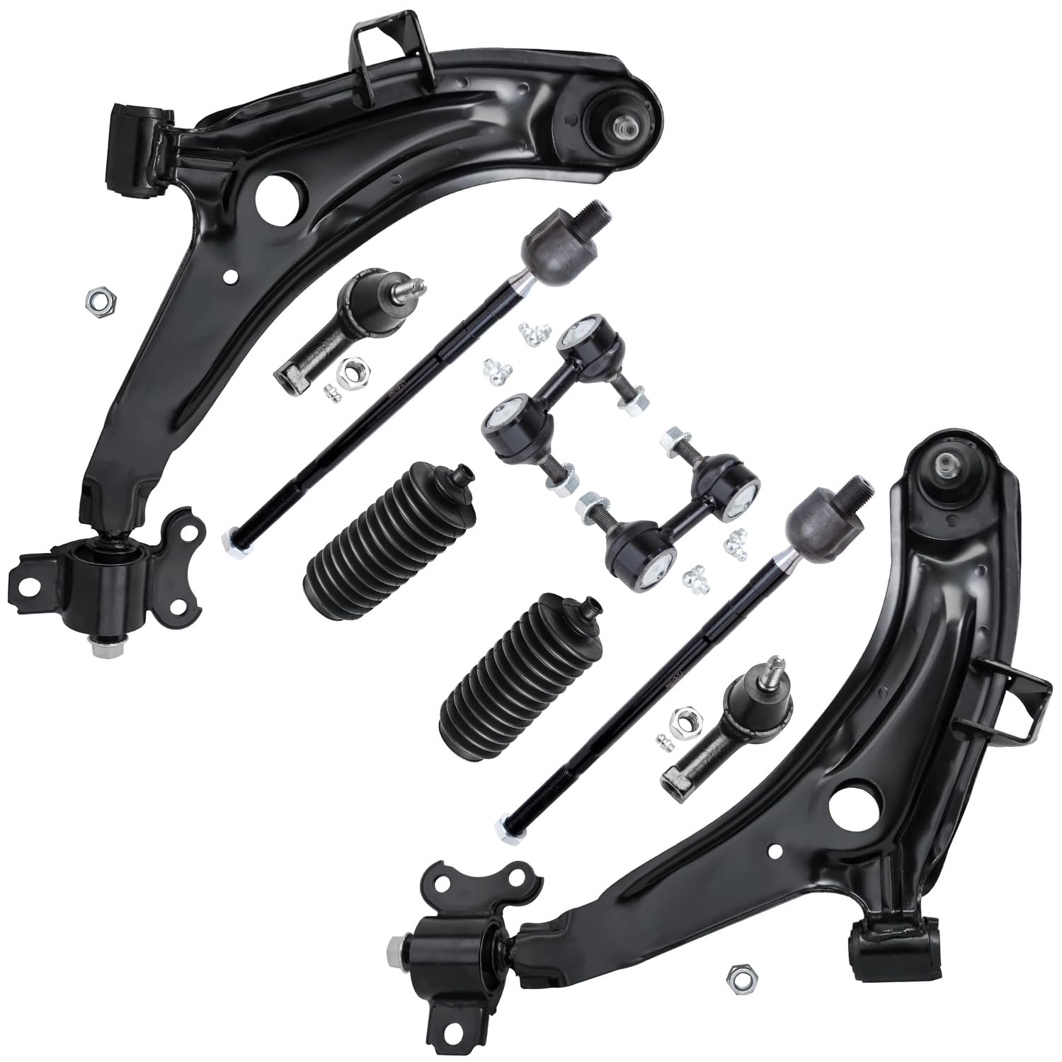 Detroit Axle - 10pc Front End Suspension Kit for 1996-2000 Hyundai Elantra