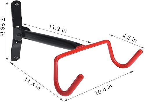 Miniatura 4 de HOMEE - Soporte de pared para bicicleta para garaje y cobertizo