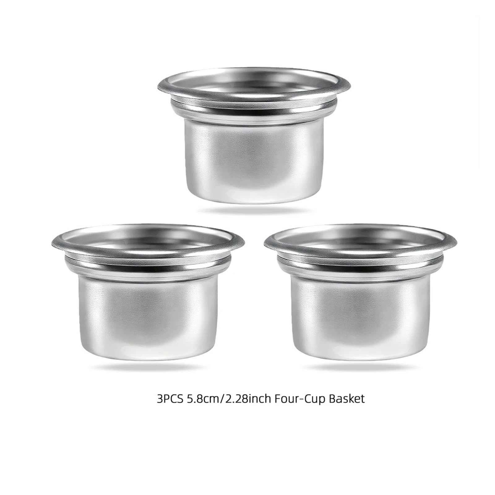 Cestino da caffè in acciaio inossidabile da 4 tazze da 58 mm