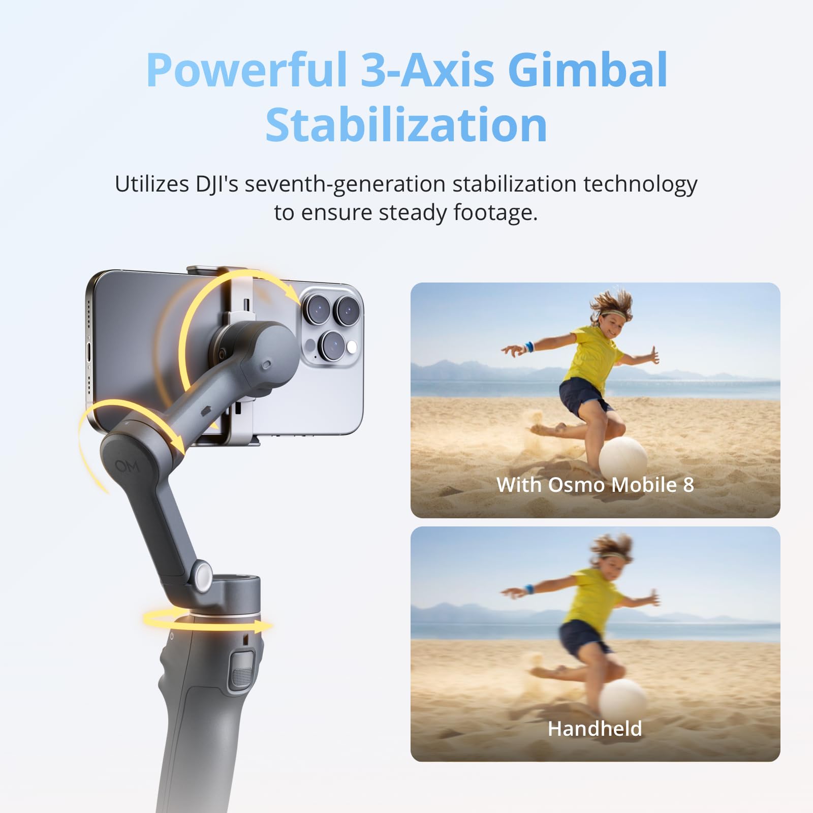 Amazon.com: DJI Osmo Mobile 8 Standard Combo, Gimbal Stabilizer
